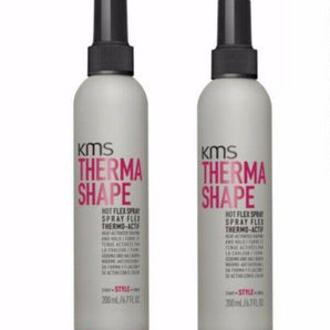 KMS Thermashape Hot Flex Spray 200ml x 2 - On Line Hair Depot