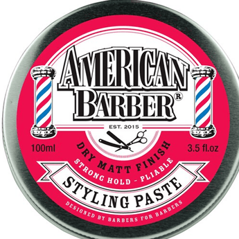 American Barber Styling Paste 100ml  (1 x 100ml) - Australian Salon Discounters