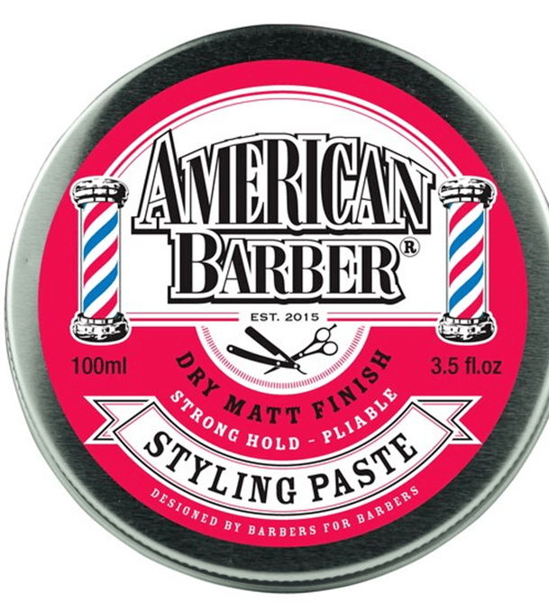 American Barber Styling Paste 100ml  (1 x 100ml) - Australian Salon Discounters