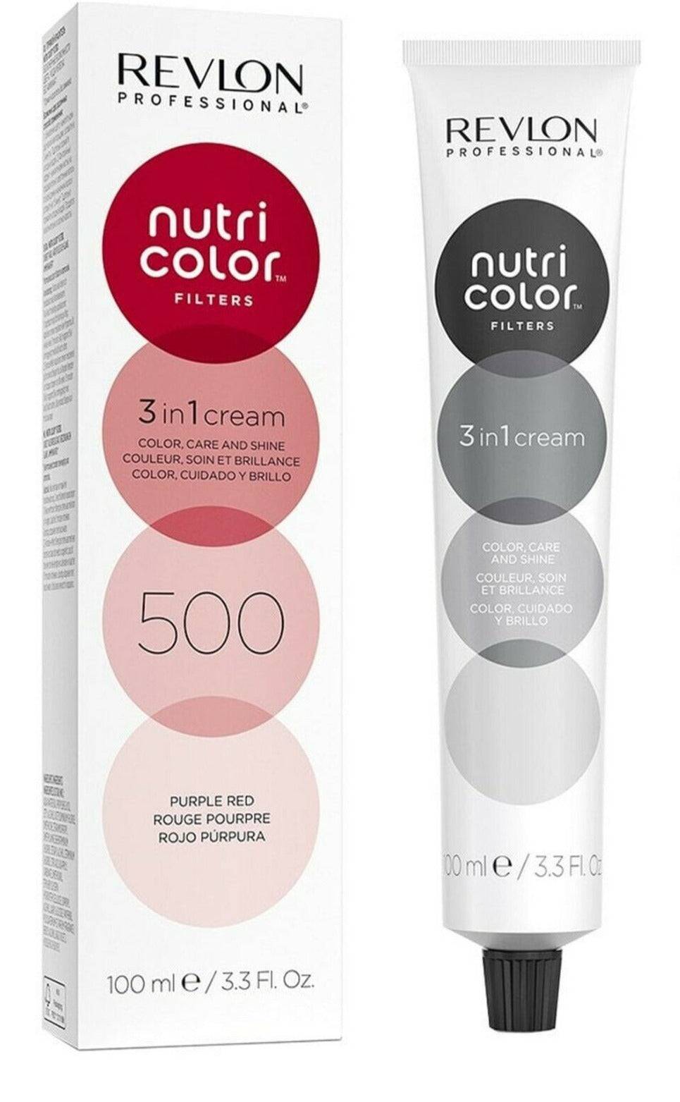 Revlon Professional Nutri Color Creme 3 in 1 Cream #500 Purple Red 100ml - Australian Salon Discounters