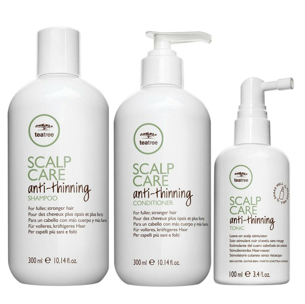 Paul Mitchell Tea Tree Scalp Care Anti Thinning Shampoo,Conditioner & Tonic Trio - Australian Salon Discounters