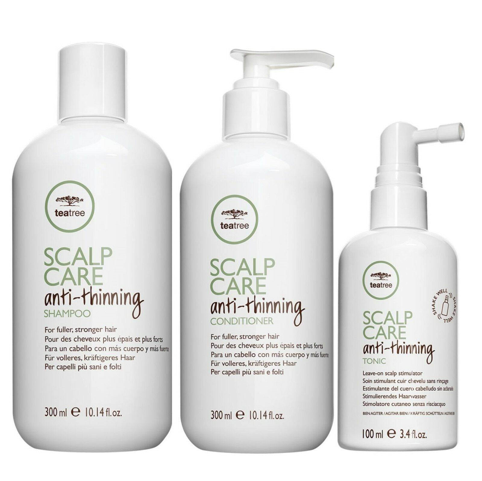 Paul Mitchell Tea Tree Scalp Care Anti Thinning Shampoo,Conditioner & Tonic Trio - Australian Salon Discounters