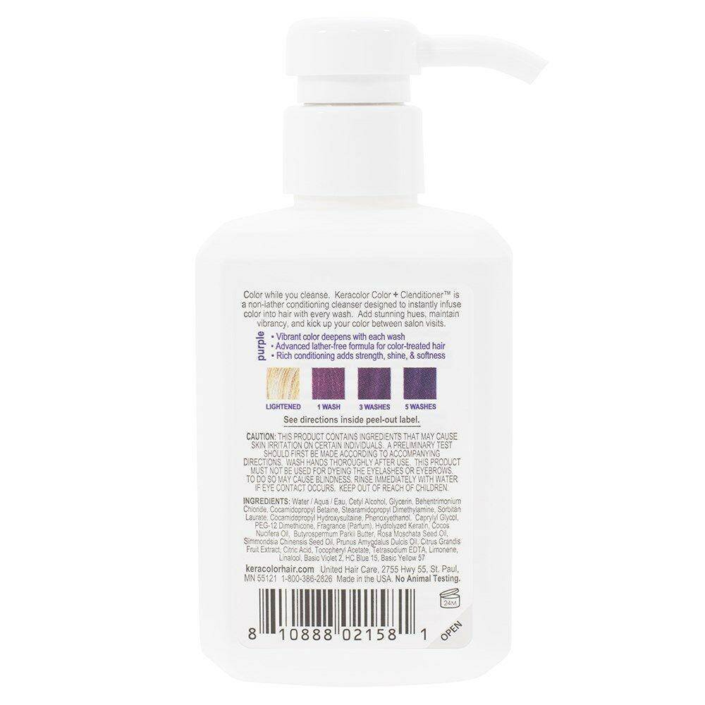 Keracolor Color Clenditioner Colour Shampoo Purple 355ml - Australian Salon Discounters
