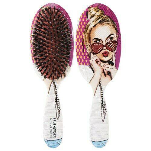 Brushworx Artists and Models Oval Cushion Hair Brush - All About Me - Australian Salon Discounters