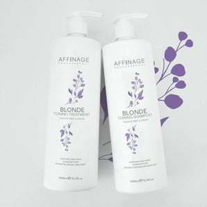 Affinage Blonde Toning Shampoo & Treatment 1lt Duo - On Line Hair Depot