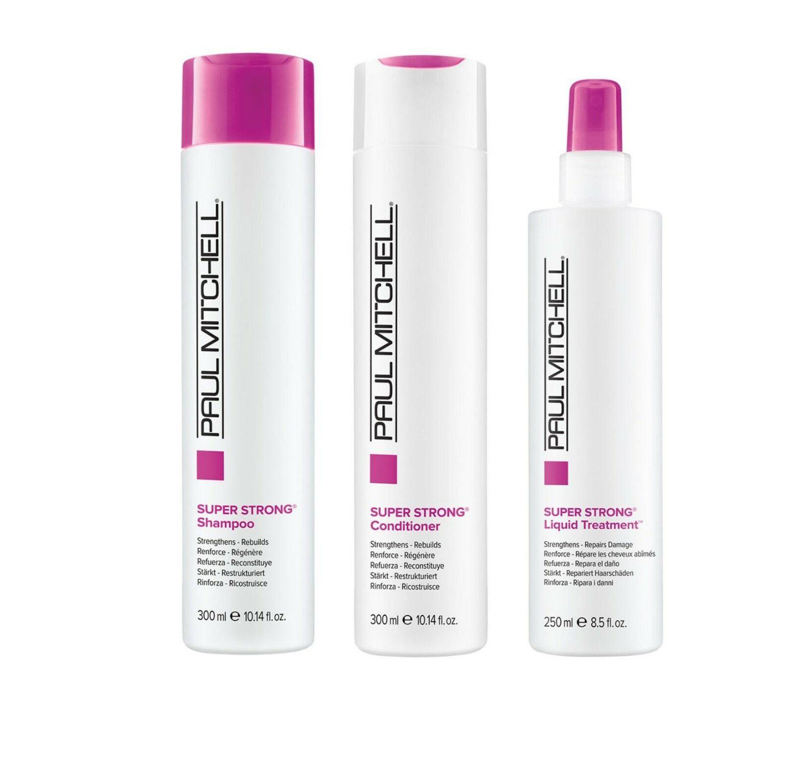 Paul Mitchell Super Strong Shampoo, Conditioner, Treatment Trio - On Line Hair Depot