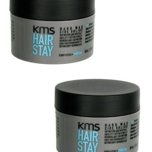 KMS Hair Stay Hard Wax 50ml X 2 - On Line Hair Depot