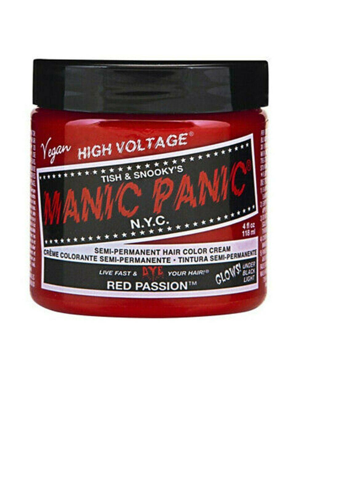 Manic Panic Classic Hair Dye Color Red passion Vegan 118ml Manic-Panic - Australian Salon Discounters