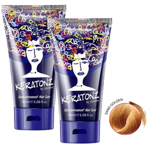 Keratonz Semi Permanent Color by Colornow 180ml x 2 Sand Golden - On Line Hair Depot