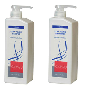 GKMBJ Extra Volume Shampoo & Conditioner 1lt each Thicker Fuller Hair - On Line Hair Depot
