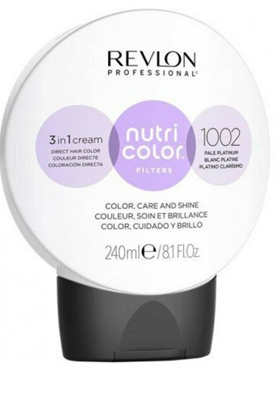 Revlon Professional Nutri Color Creme 3 in 1 Cream #1002 Pale Platinum 240ml - Australian Salon Discounters
