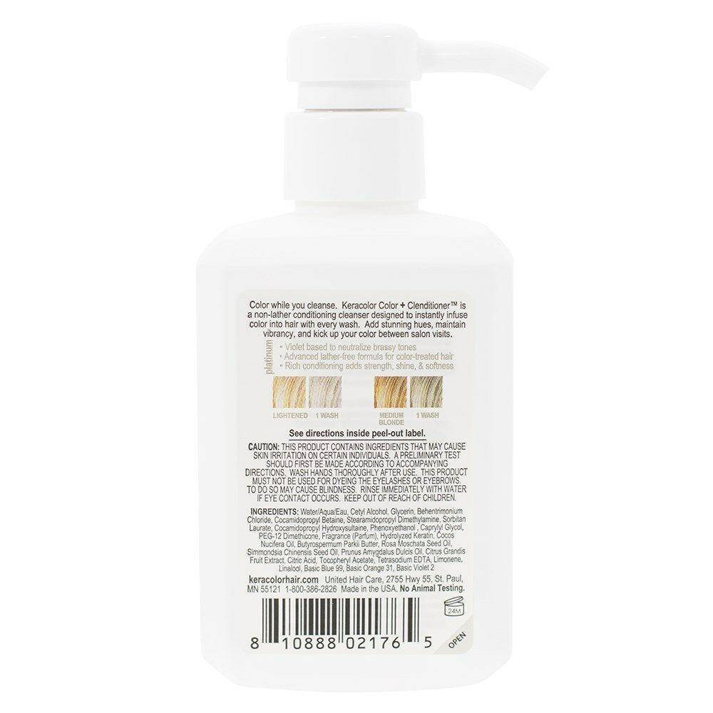 Keracolor Color Clenditioner Colour Shampoo Platinum 355ml - Australian Salon Discounters