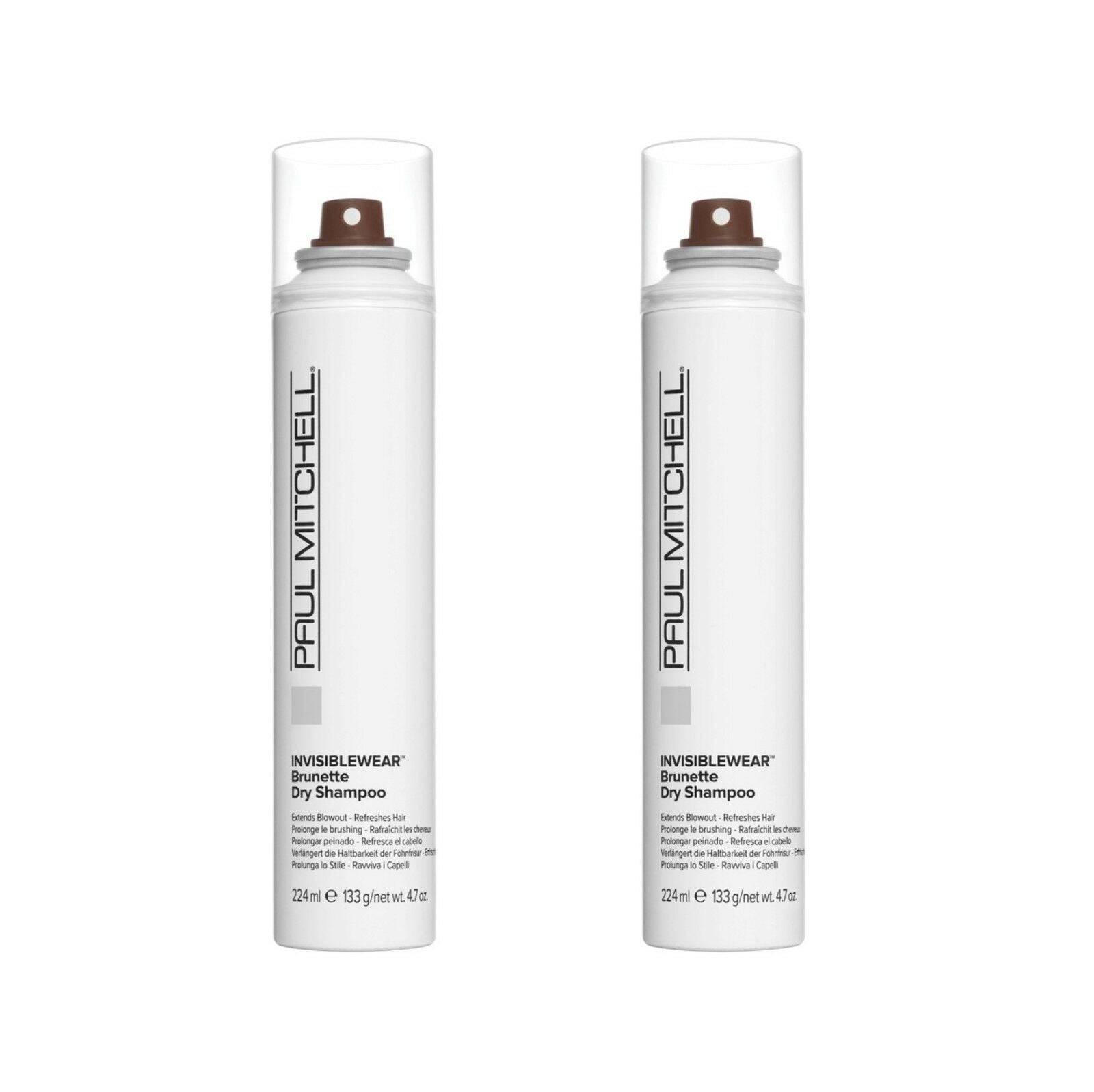 Paul Mitchell Invisiblewear Brunette Dry Shampoo Extends Blowout 224ml x 2 - On Line Hair Depot