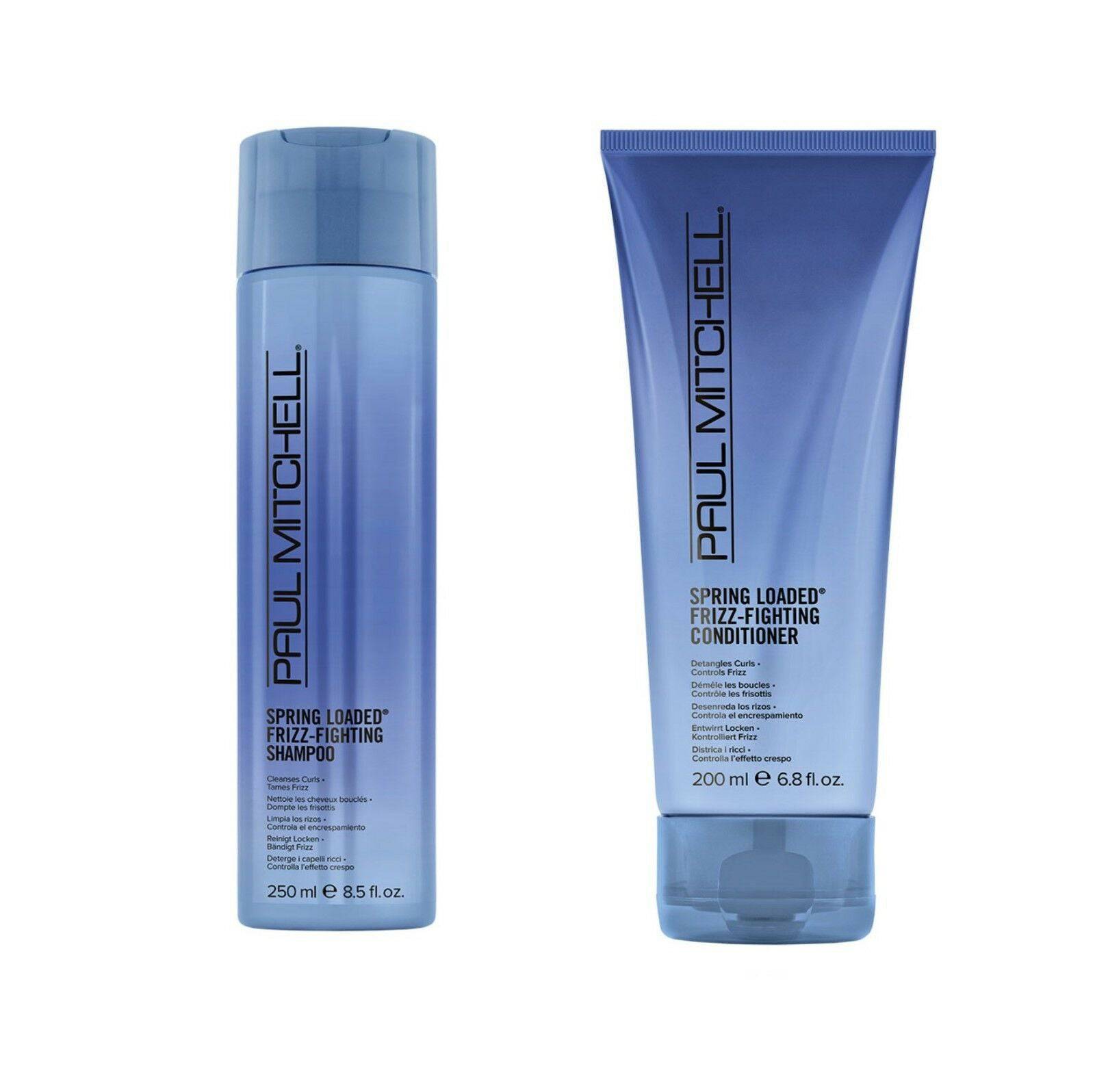 Paul Mitchell Spring Loaded Frizz-Fighting Tames Frizz Shampoo and Conditioner Duo - On Line Hair Depot