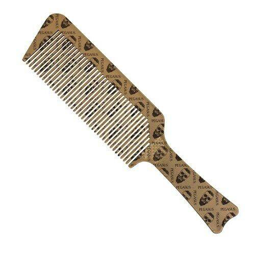 Pegasus Skulleto 514A Flattopper Barber Comb Gold Hairdressing Barber - Australian Salon Discounters