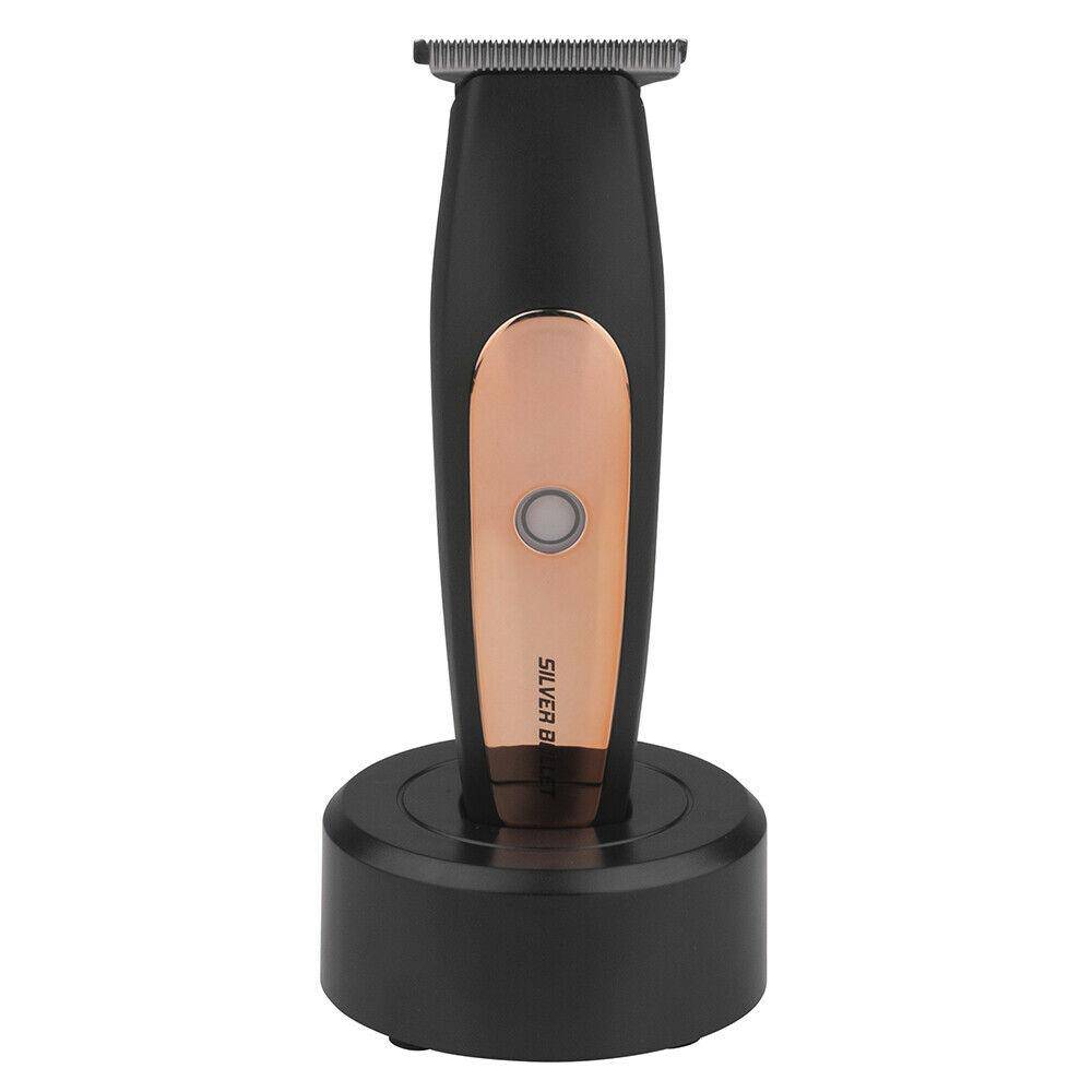 Silver Bullet Mini Blaze Proffesional Trimmer Rose Gold Cordless 2 hr Charge - On Line Hair Depot