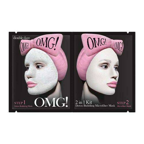 OMG! - Double Dare Detox Bubbling Mask 2 in 1 Kit Face Skin Care - On Line Hair Depot