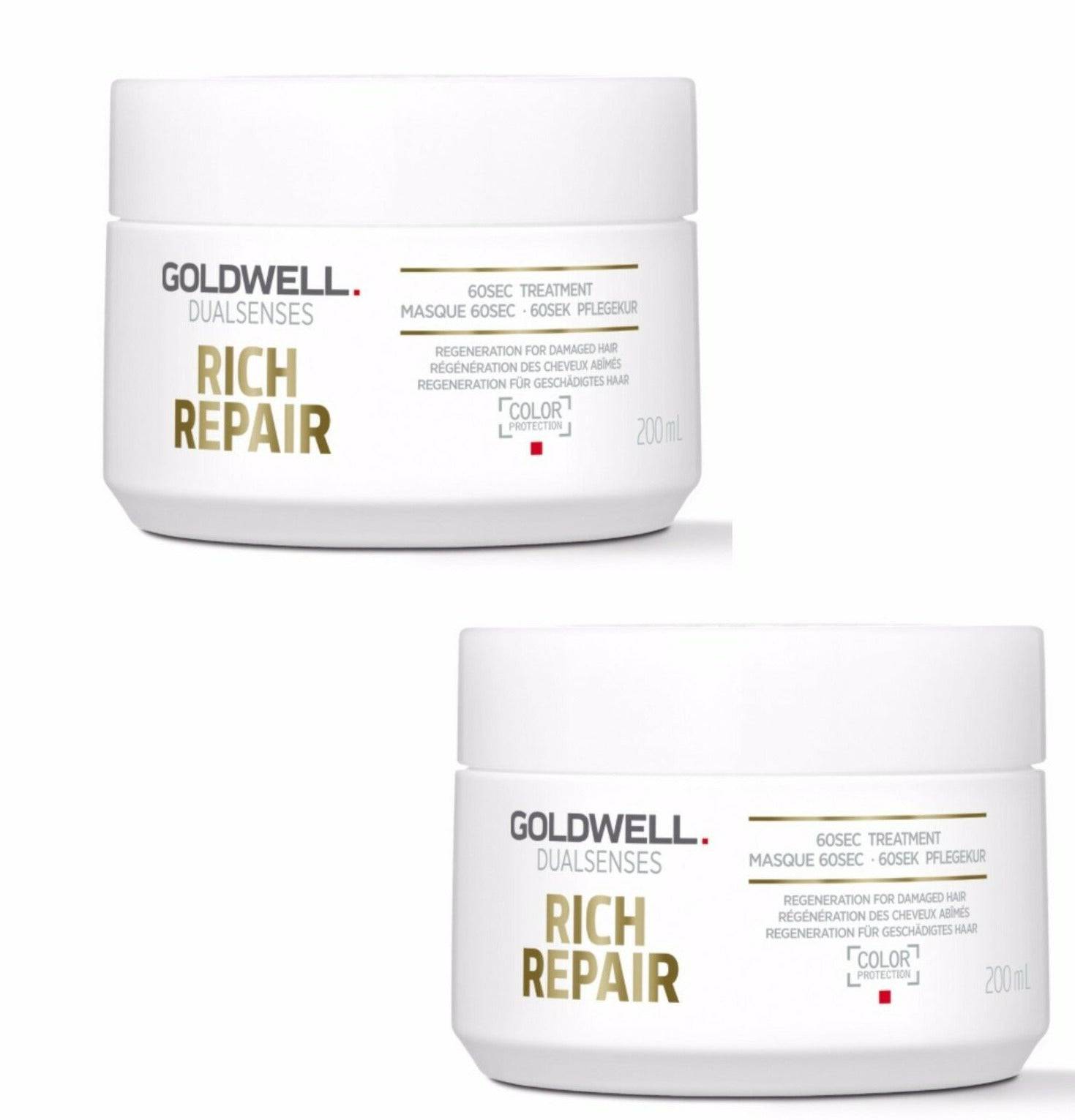 Goldwell Rich Repair 60Sec Treatment 200ml x 2 - On Line Hair Depot