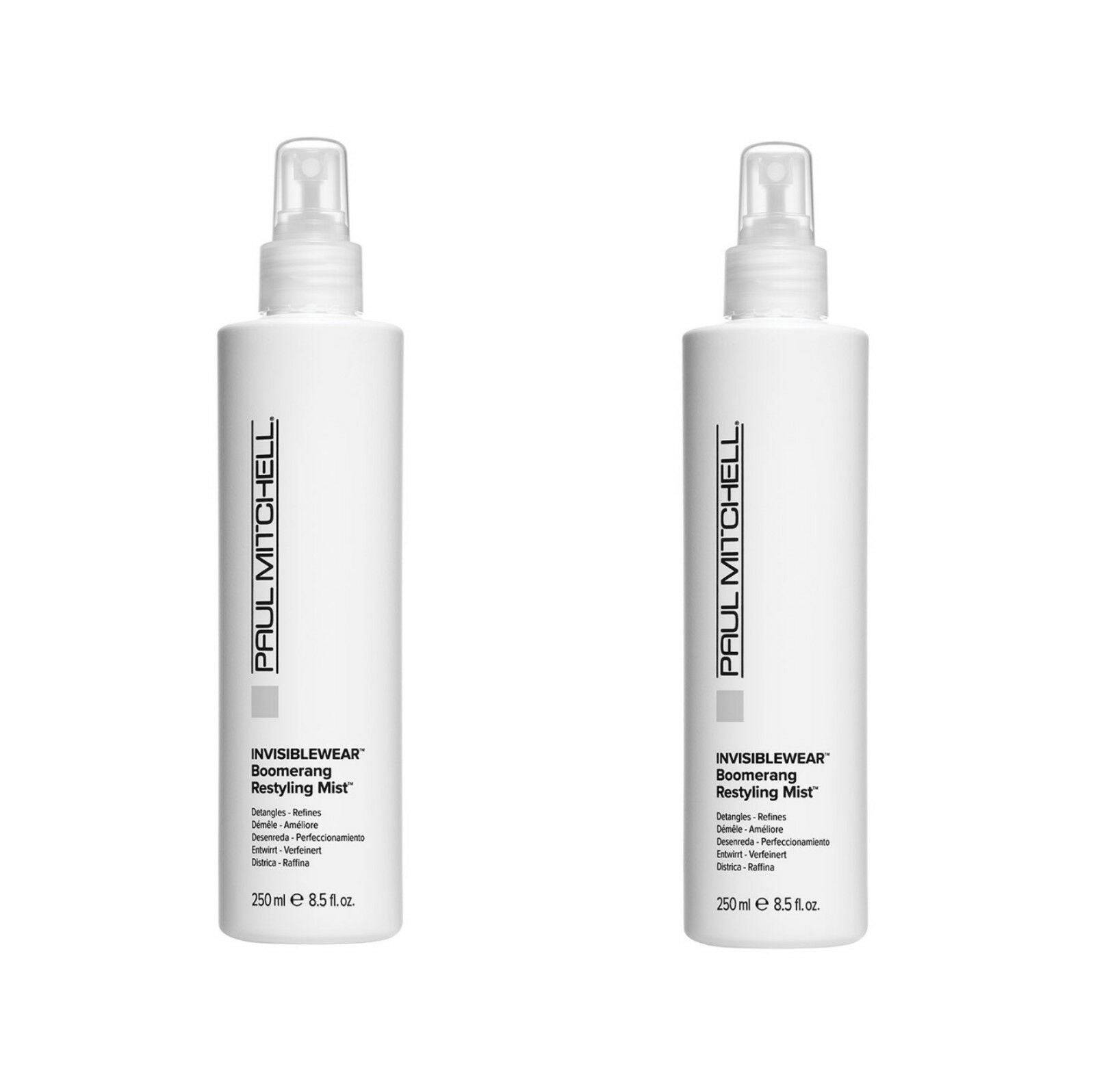 Paul Mitchell InvisiblewearBoomerang Restyling Mist Detangles Revives 250 ml x 2 - On Line Hair Depot