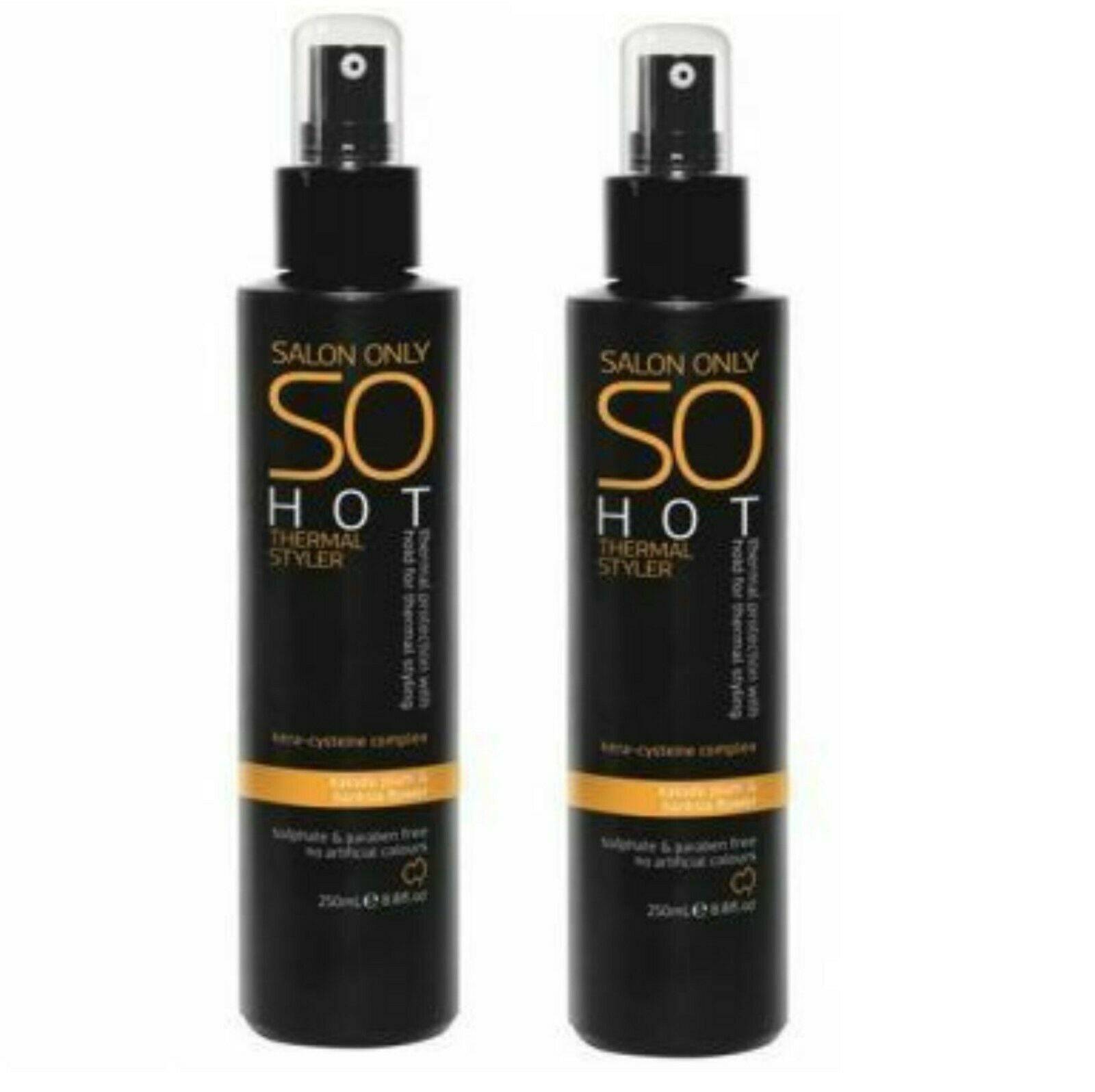 SO Salon Only Hot Thermal Styler 2 x 250ml Sulphate & Parben Free - On Line Hair Depot