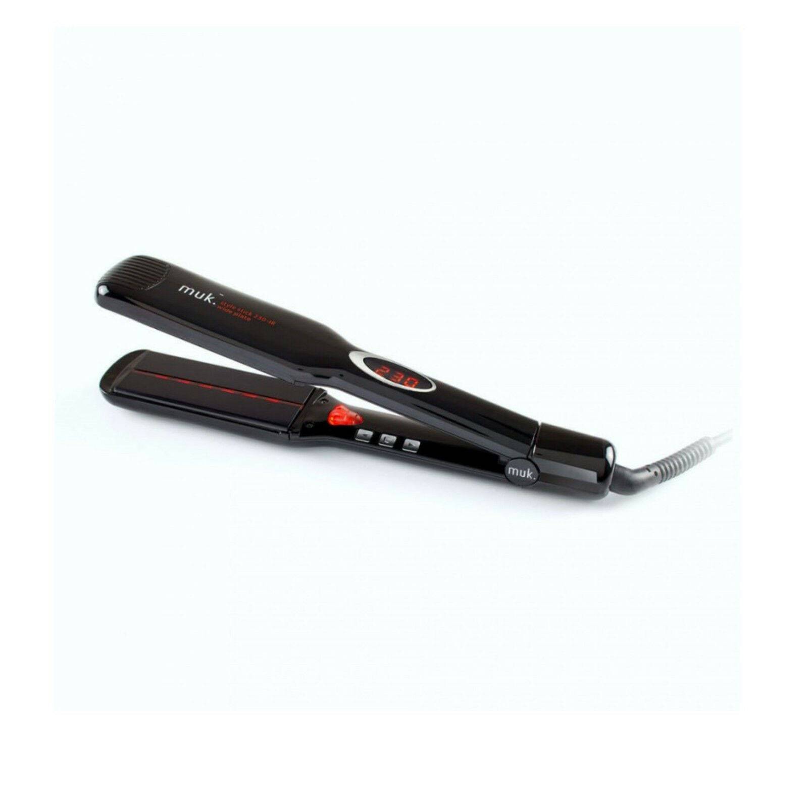 Muk 230 - IR  Wide Plate Hair Straightener Styler Iron Infa red technology - On Line Hair Depot