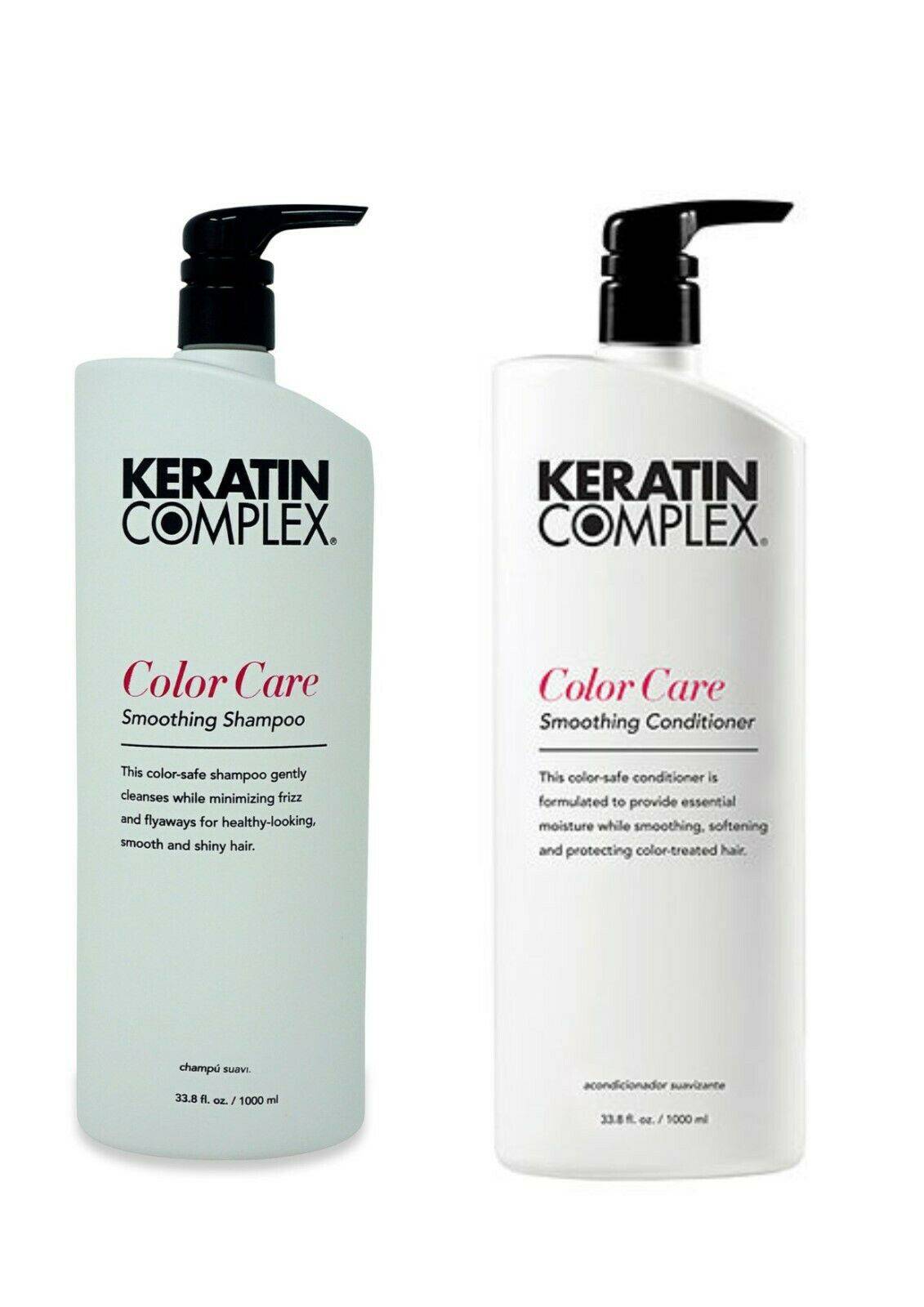 Keratin Complex Color Care Shampoo & Conditioner Duo 1lt with Pumps - On Line Hair Depot