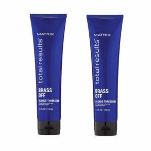 Matrix Total Results Brass Off Blonde Threesome Duo  150ml x 2 - On Line Hair Depot