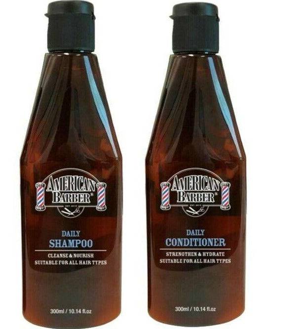 American Barber Daily Shampoo and Conditioner 300ml Duo - Australian Salon Discounters