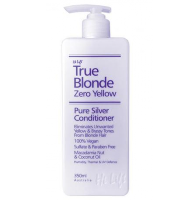 Hi Lift Zero Yellow True Blonde Zero Yellow Pure Silver 350ml Conditioner - Australian Salon Discounters