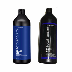 Matrix Total Results Brass Off Blue Toning Shampoo &  Conditioner 1000ml Duo - On Line Hair Depot