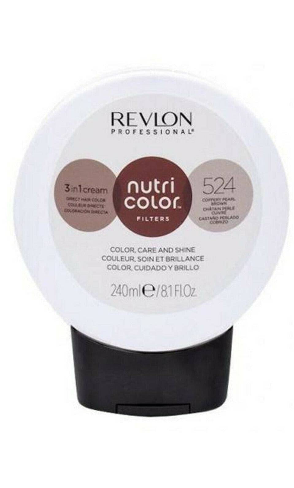 Revlon Professional Nutri Color Creme 3 in 1 Cream #524 Copperboy Pearl  240ml - On Line Hair Depot