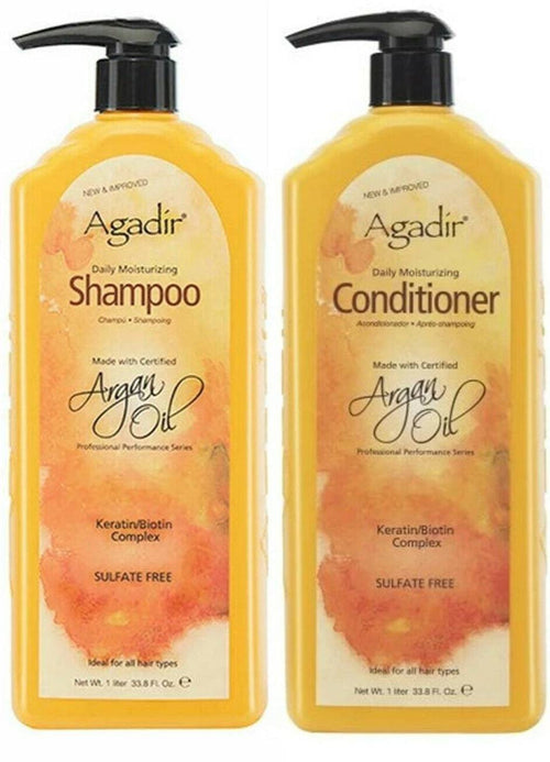 Agadir Argan Oil Daily Hair Moisturizing Shampoo & Conditioner 1 Litre Duo - Australian Salon Discounters