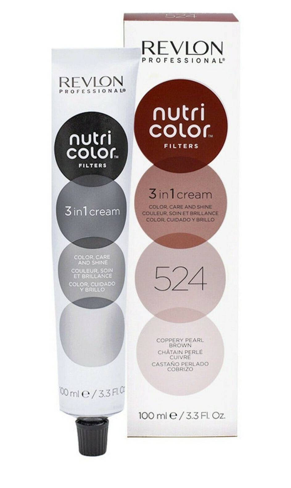 Revlon Professional Nutri Color Creme 3 in 1 Cream #524 Copper Pearl Brown 100ml - Australian Salon Discounters