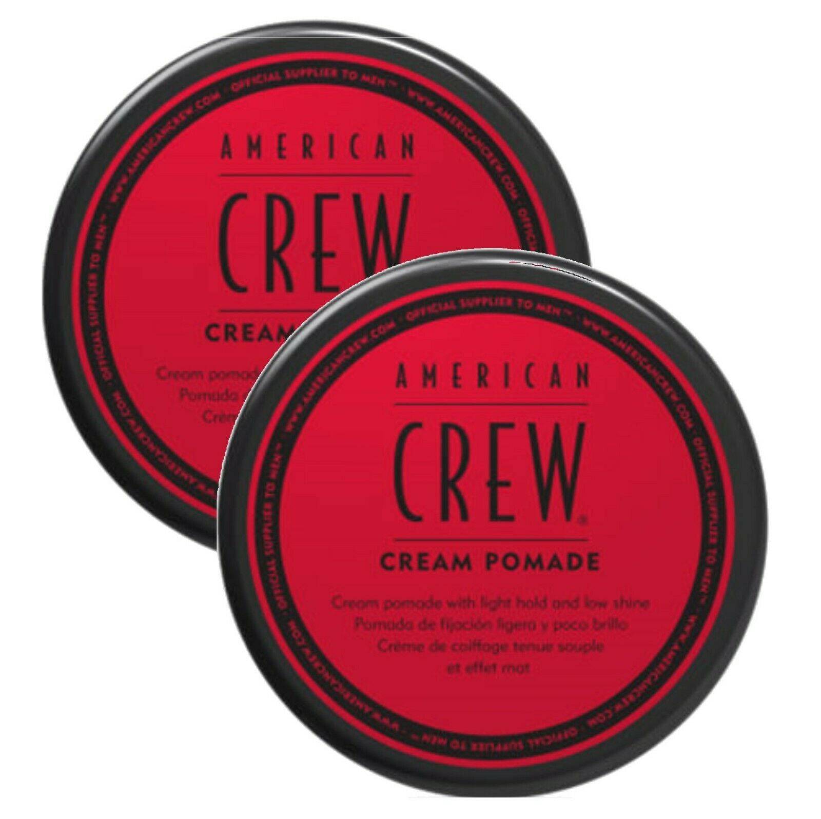 American Crew Cream Pomade 2 x 85g with light Hold and Low Shine - Australian Salon Discounters