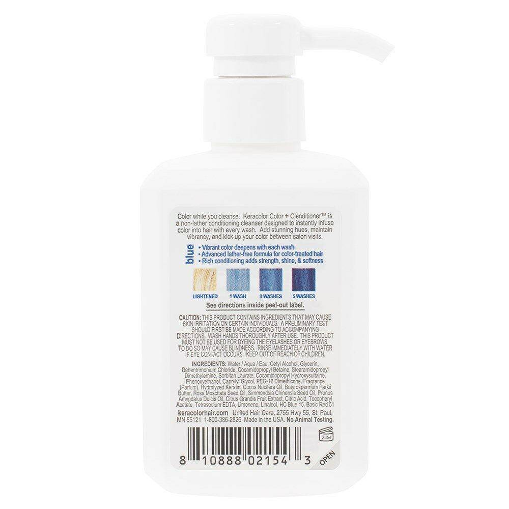 Keracolor Color Clenditioner Colour Shampoo Blue 355ml - Australian Salon Discounters