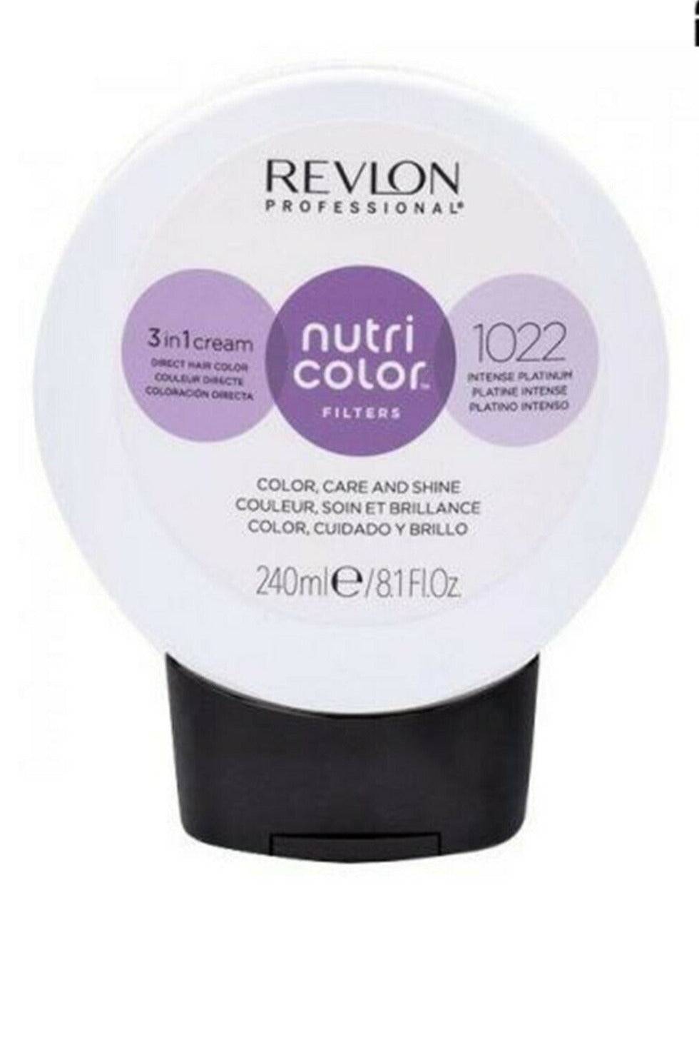 Revlon Professional Nutri Color Creme 3 in 1 Cream #1022 Intense Platinum 240ml - On Line Hair Depot