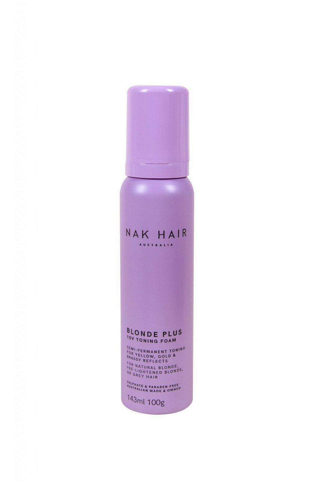 Nak Blonde Plus 10v Toning Foam 100g Duo Pack - On Line Hair Depot