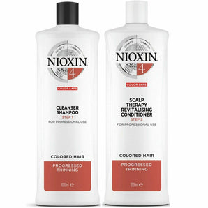Nioxin Professional System 4 Cleanser & Scalp Revitaliser 1 Litre Duo - On Line Hair Depot