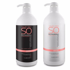 SO Salon Only Repairing Shampoo & Conditioner 1lt Duo - On Line Hair Depot