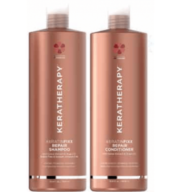 Keratherapy Keratin Fix Shampoo & Coditioner 1000 ml Duo - Australian Salon Discounters