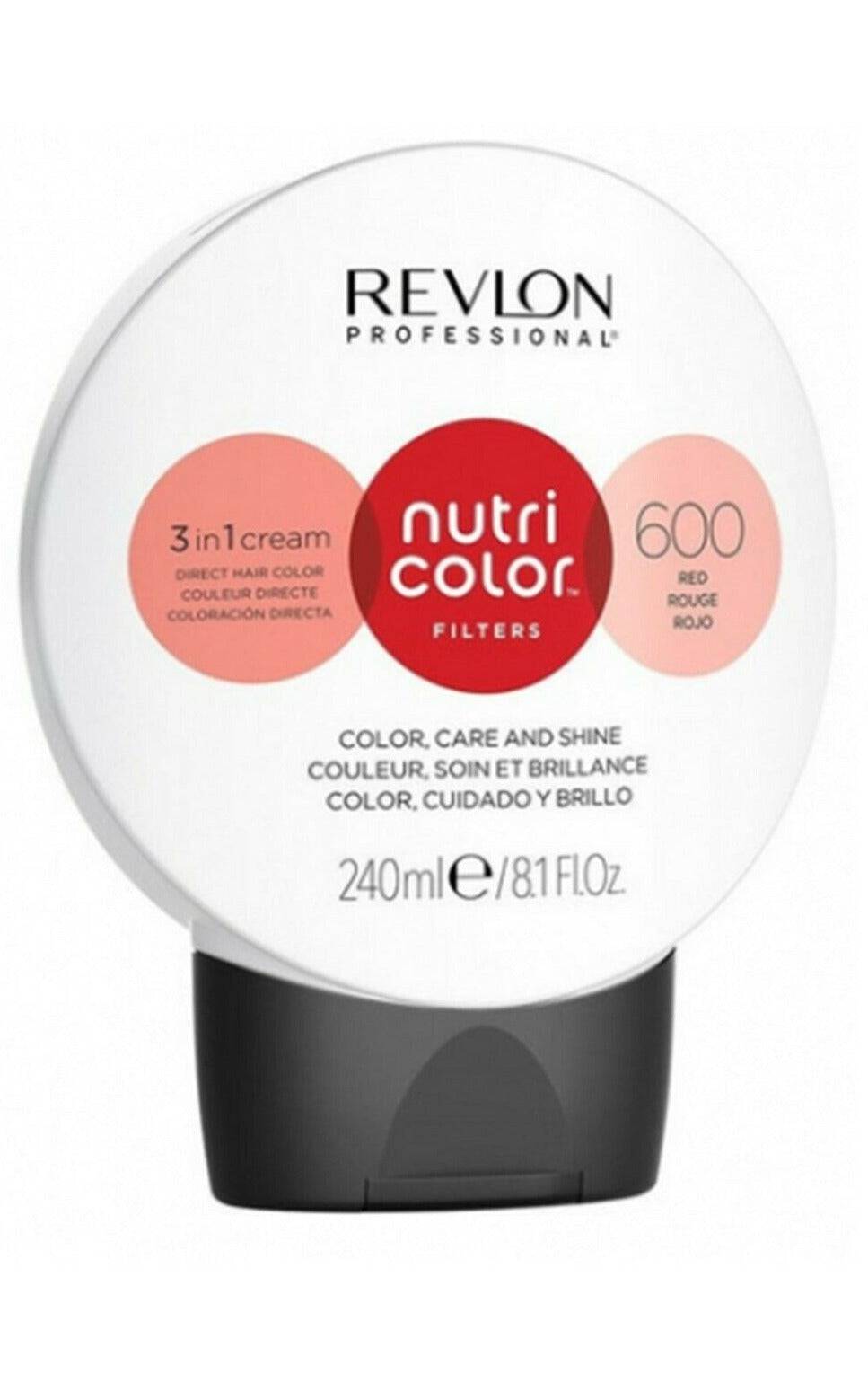 Revlon Professional Nutri Color Creme 3 in 1 Cream #600 Red 240ml - Australian Salon Discounters