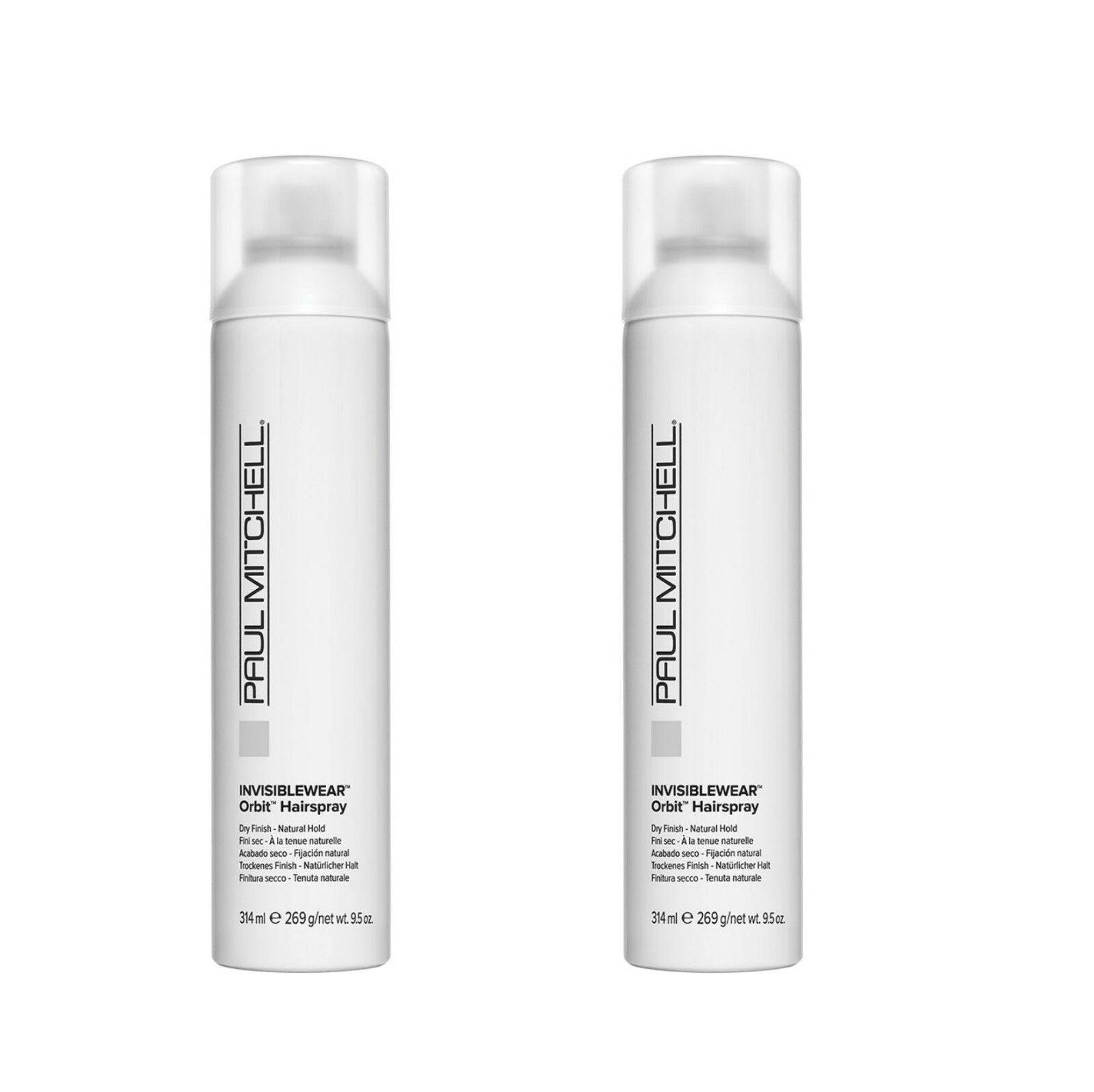 Paul Mitchell Invisiblewear Orbit Hairspray Finishing Natural Hold Duo 224ml x 2 - On Line Hair Depot