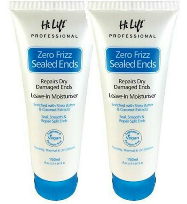 HI LIFT Zero Frizz Repair Sealed ends Repair Dry Damaged Ends Leave in 2 x 150ml - Australian Salon Discounters