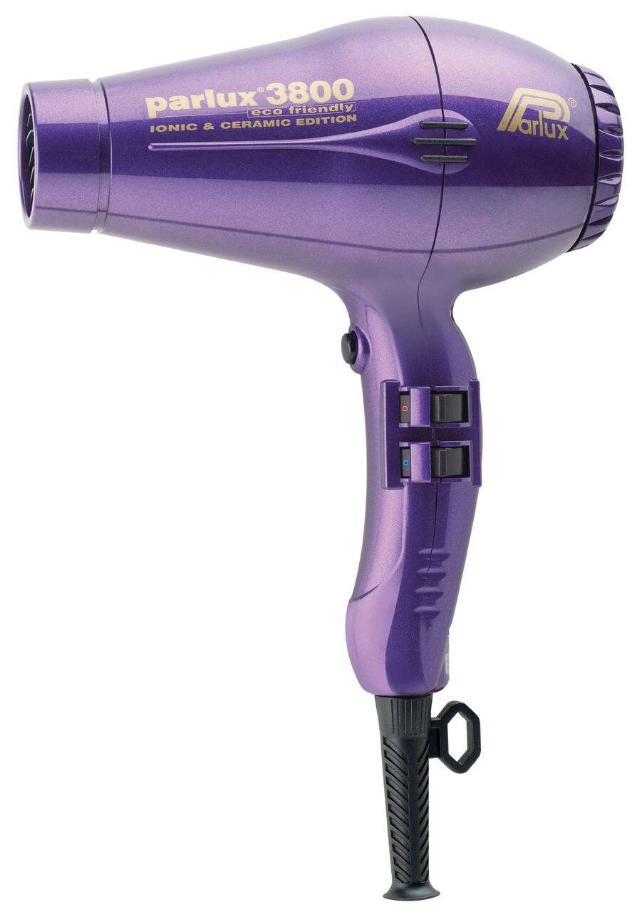 Parlux 3800 Purple Hair Dryer Ceramic & Ionic Super Compact  Hairdryer - Australian Salon Discounters