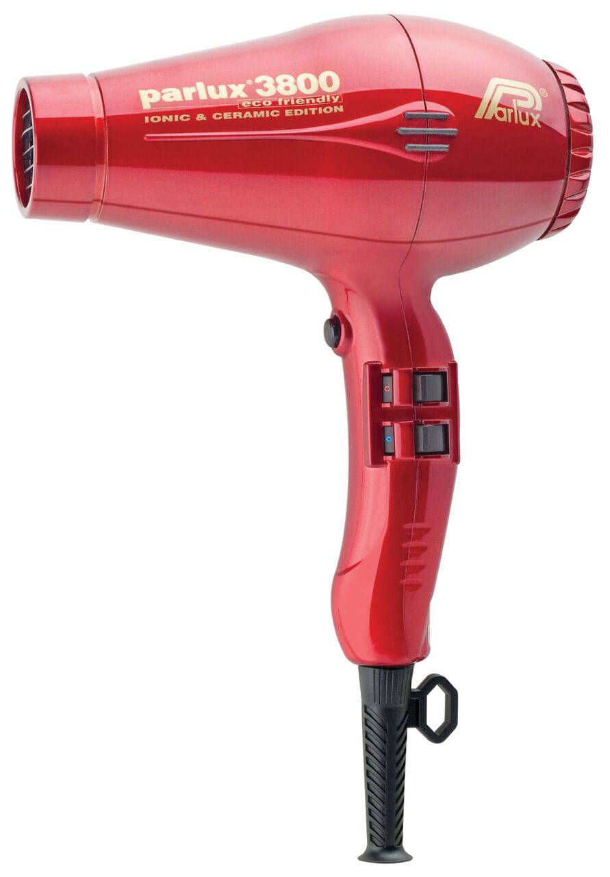 Parlux 3800 Red Hair Dryer Ceramic & Ionic Super Compact  Hairdryer - On Line Hair Depot