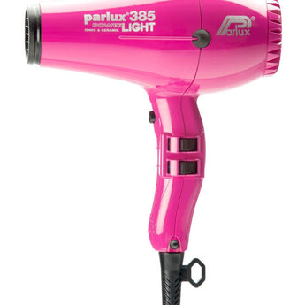 Parlux 385 LIGHT Hair Dryer Ceramic & Ionic Super Compact Pink - Australian Salon Discounters