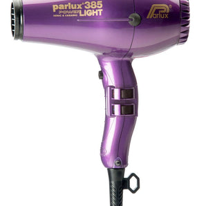 Parlux 385 LIGHT Hair Dryer Ceramic & Ionic Super Compact Purple - On Line Hair Depot