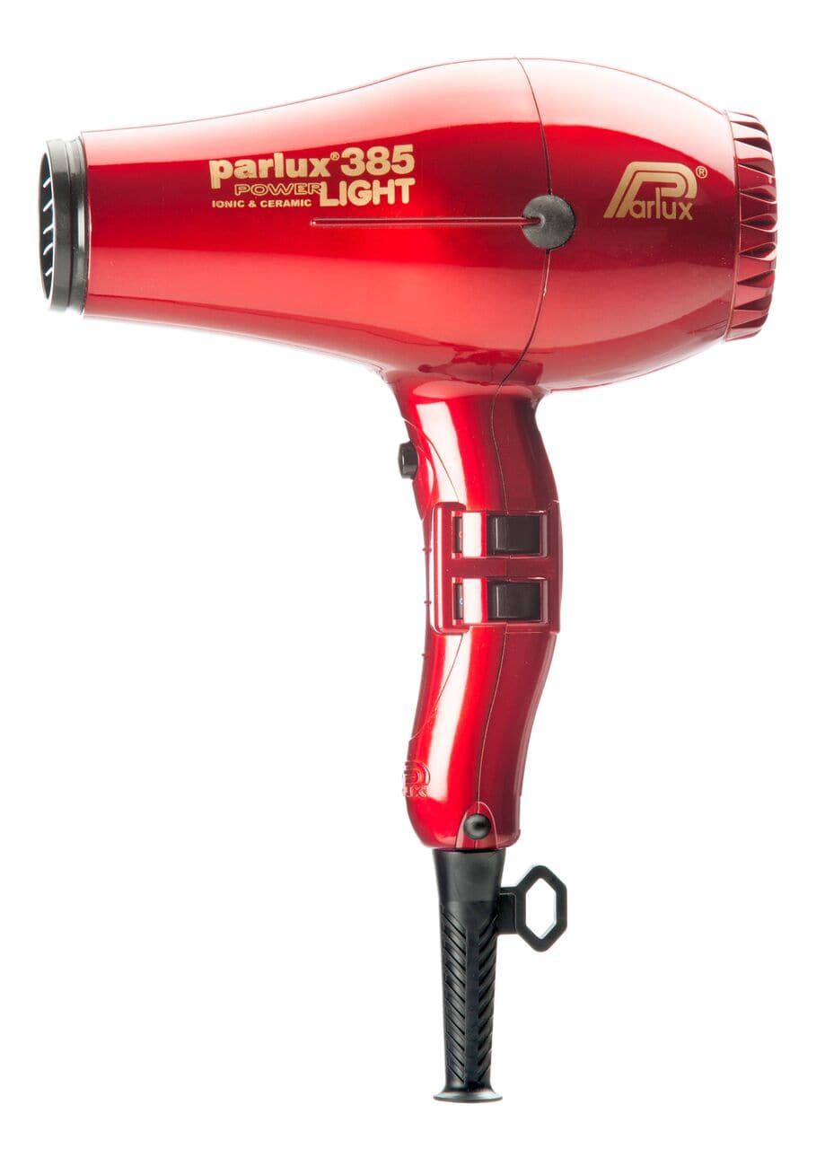 Parlux 385 LIGHT Hair Dryer Ceramic & Ionic Super Compact Red - Australian Salon Discounters