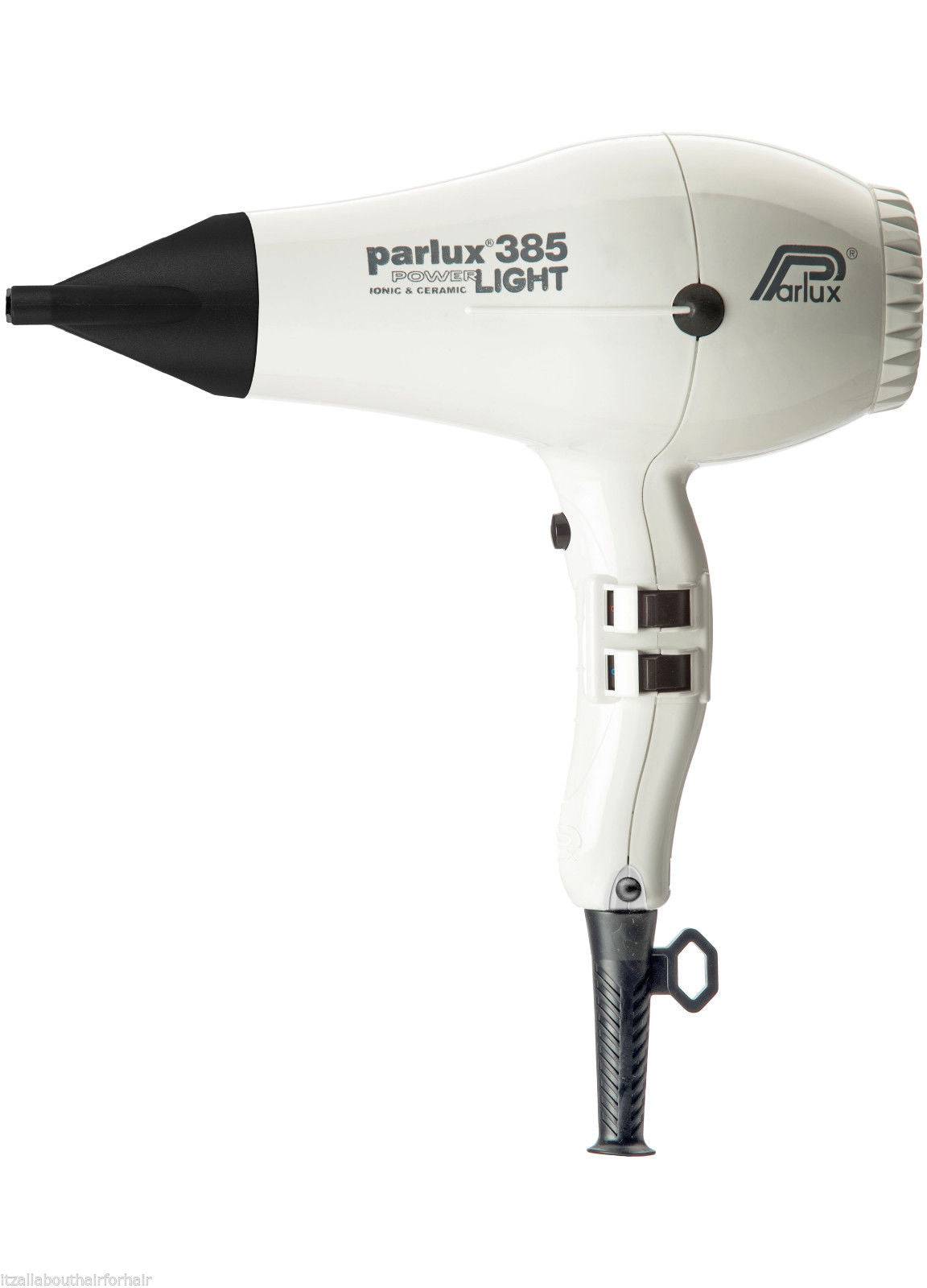 Parlux 385 LIGHT Hair Dryer Ceramic & Ionic Super Compact White - On Line Hair Depot