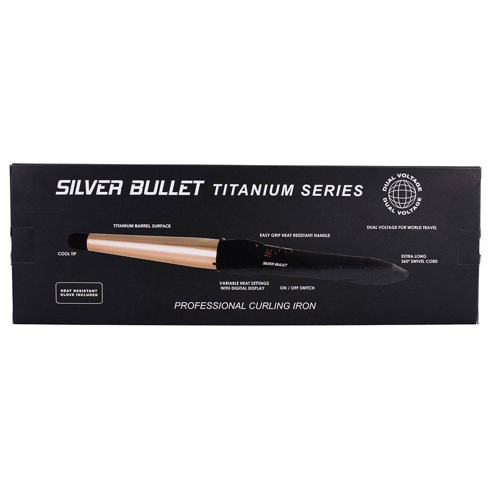 Silver Bullet Fastlane Titanium Rose Gold Conical Curling Iron 13mm - 25mm - Australian Salon Discounters